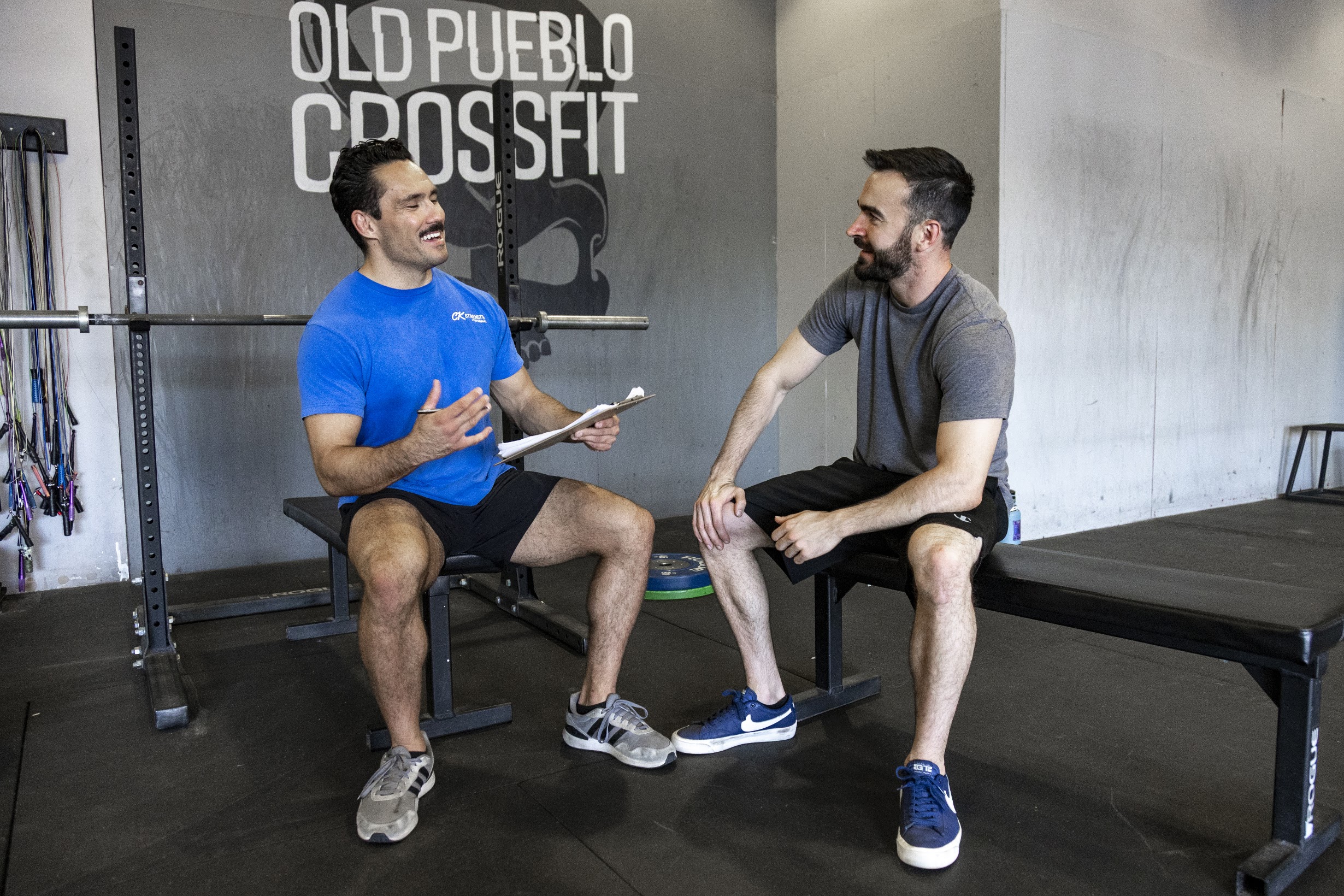 Christian Kruszewski training a client